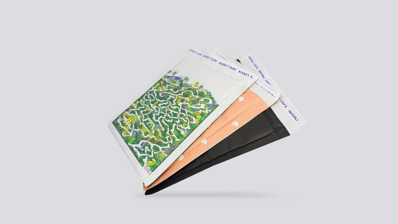 پاکت پستی حبابدار تحریر 100 گرم چهار رنگ